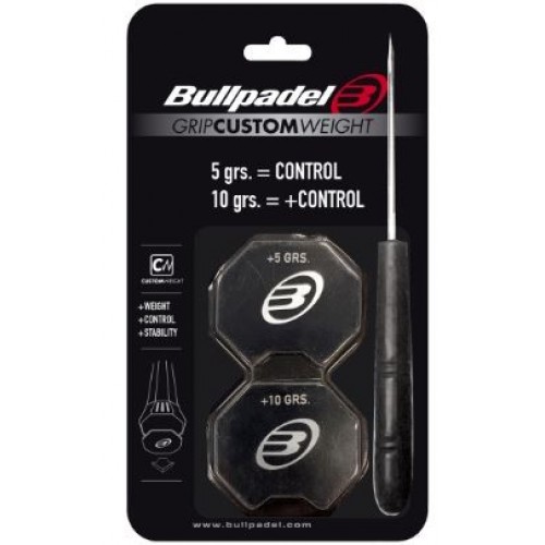 Grip Bullpadel Peso personalizado Negro Grip Bullpadel Peso personalizado Negro