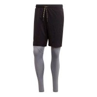 Mesh avec Adidas Short Q4 Three F17 Black Grey