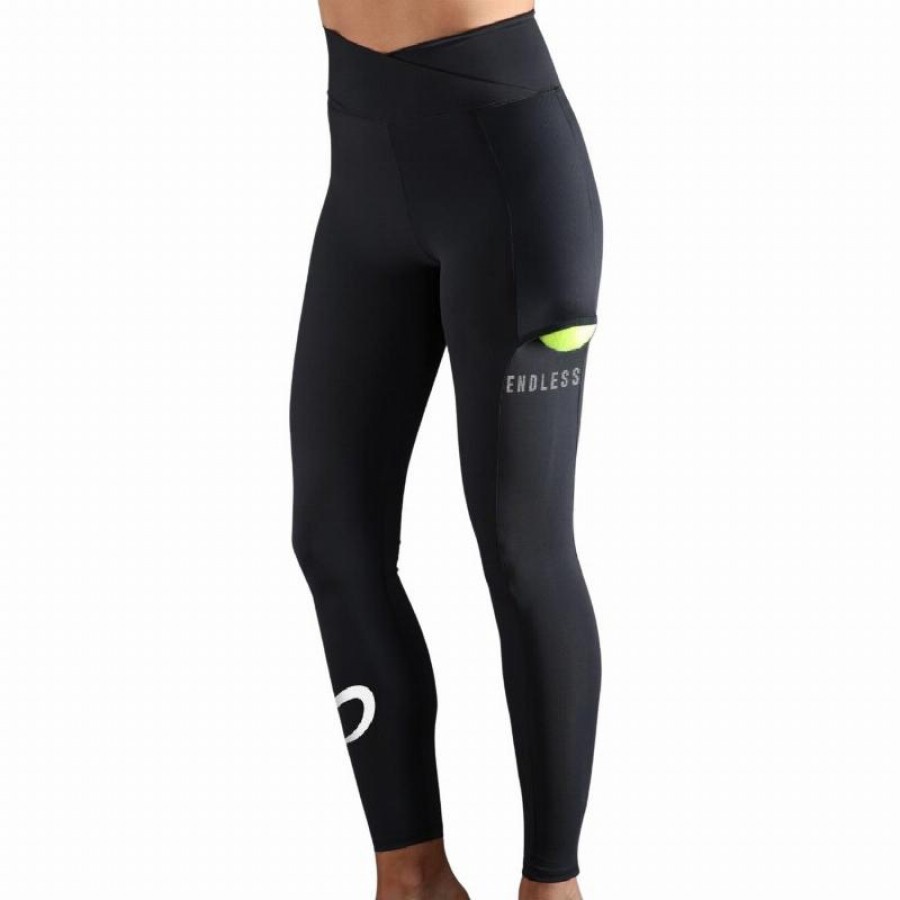 Mallas Endless Cross Pocket Negro Blanco  Oferta + Barato