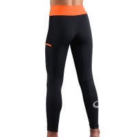 Leggings Junior Endless Cross Pocket Preto Laranja  Oferta + Barato