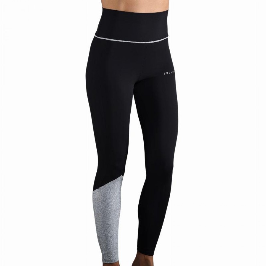 Mallas Endless Vanity Pocket Negro Gris Chine  Oferta + Barato