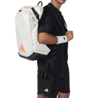 Mochila Adidas Multigame 3.5 Blanco Tiza Naranja