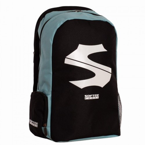 Mochila Softee Max Negro Azul