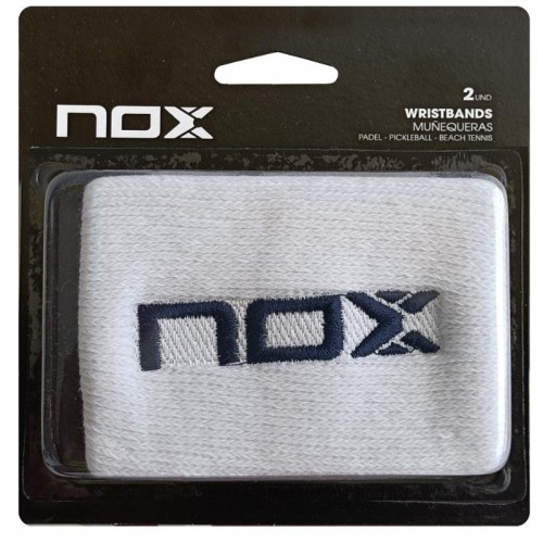 Nox White Logo Navy Wristbands 2 Units Nox White Logo Navy Wristbands 2 Units