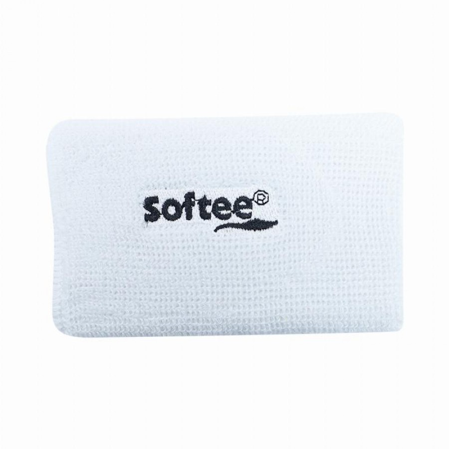 Softee Wide White Wristband 1 Unit