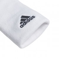 Munequeras Adidas Blanco Logo Negro 2022