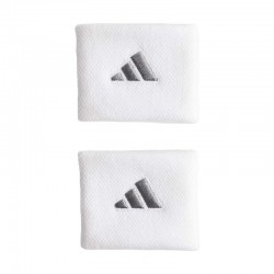 Adidas White Silver Wristbands 2 Units
