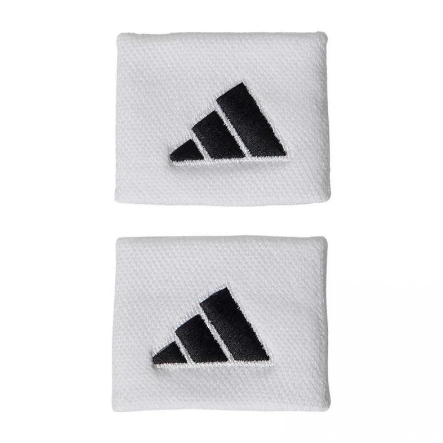 Munequeras Adidas Cortas Blanco Negro 2 Unidades  Oferta + Barato