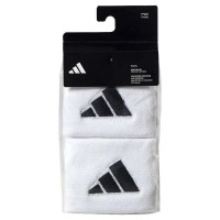 Munequeras Adidas Cortas Blanco Negro 2 Unidades  Oferta + Barato