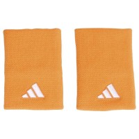 Muñequeras Adidas Naranja Blanco Grande 2 Unidades