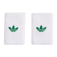 Muñequeras Adidas Original Largas Blanco Verde 2 Unidades  Oferta + Barato