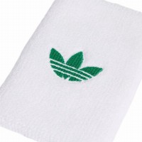 Muñequeras Adidas Original Largas Blanco Verde 2 Unidades  Oferta + Barato