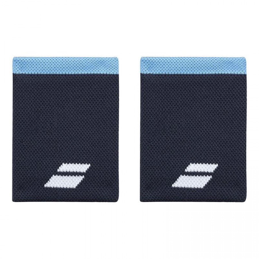 Babolat Logo Jumbo Blue Wristbands 2 Units