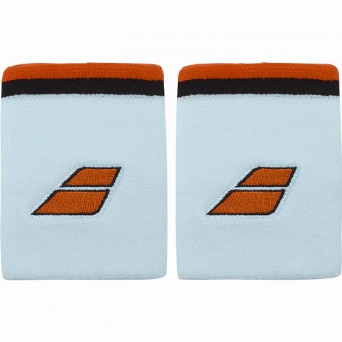 Babolat Terry Jumbo Light Blue Red Wristbands 2 Units