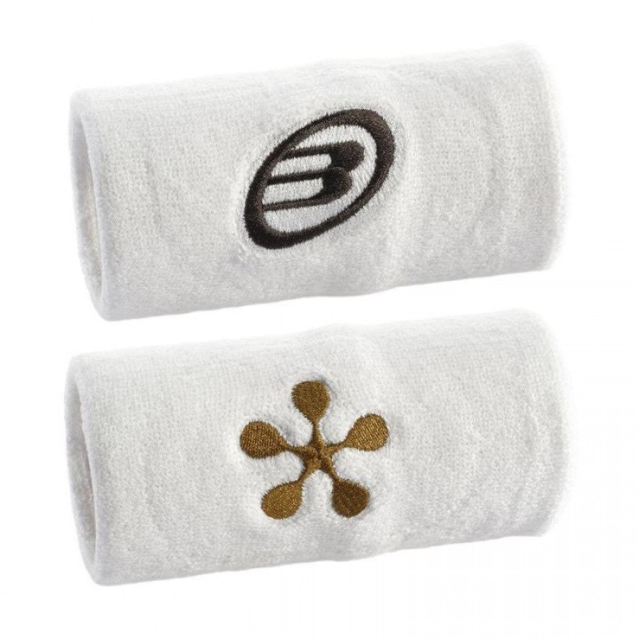 Bullpadel Premier Padel Wristbands BPMU2507 Stone White 2 Units  Offer + Cheap