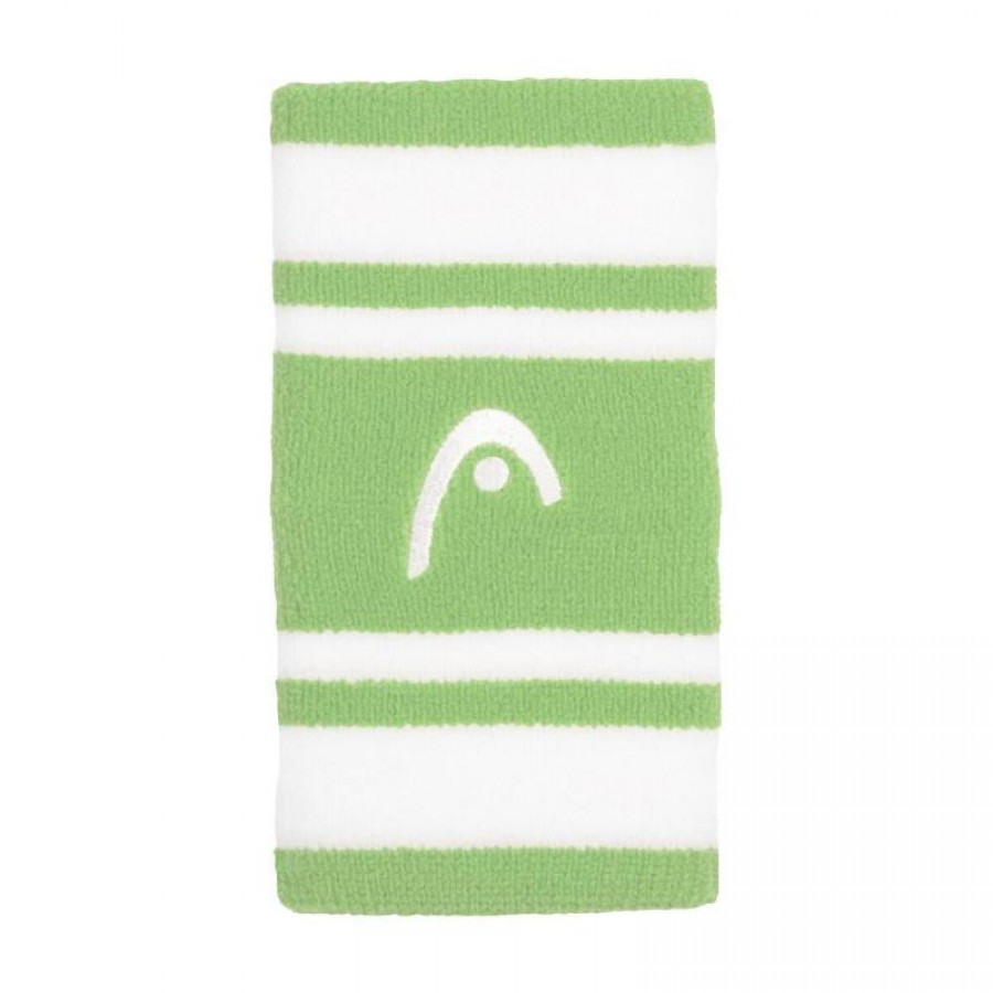 Head Striped 5 Green White Wristbands 2 Units  Offer + Cheap