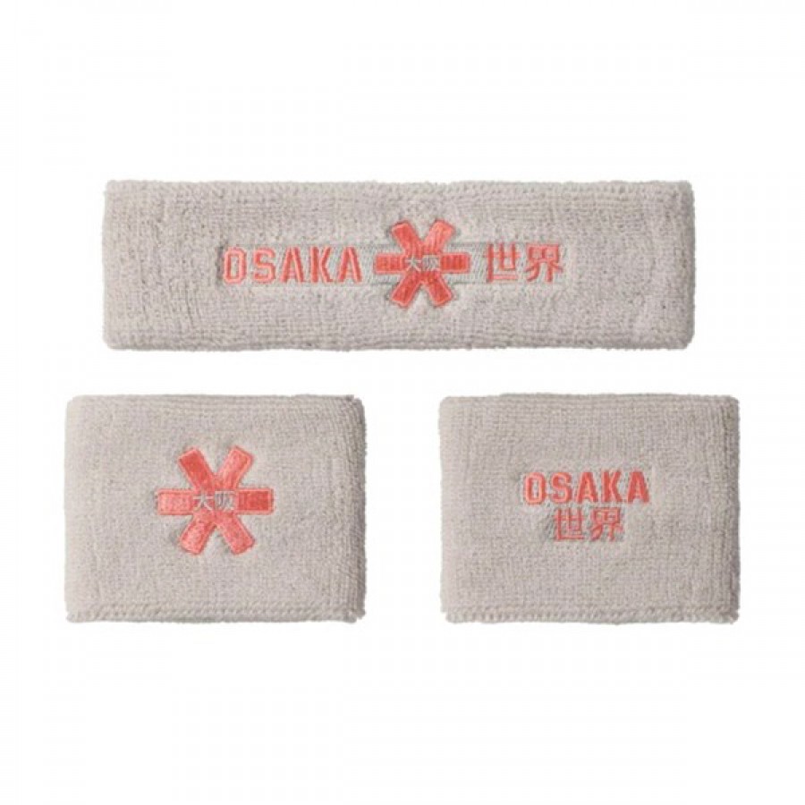 Osaka Wristbands Set 2.0 Coral Grey 2 Units