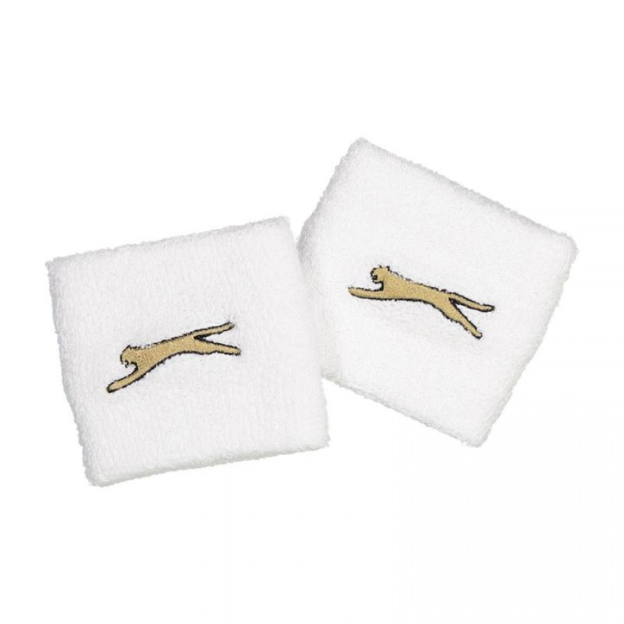 Slazenger Balloon White Wristbands 2 Units  Offer + Cheap