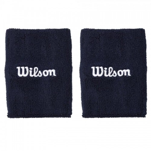 Braccialetti Wilson Wide Terry Blu Navy 2 Unità Braccialetti Wilson Wide Terry Blu Navy 2 Unità