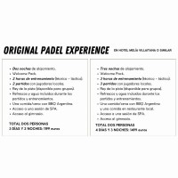 Experiencia Original de Padel Abril-Setembro