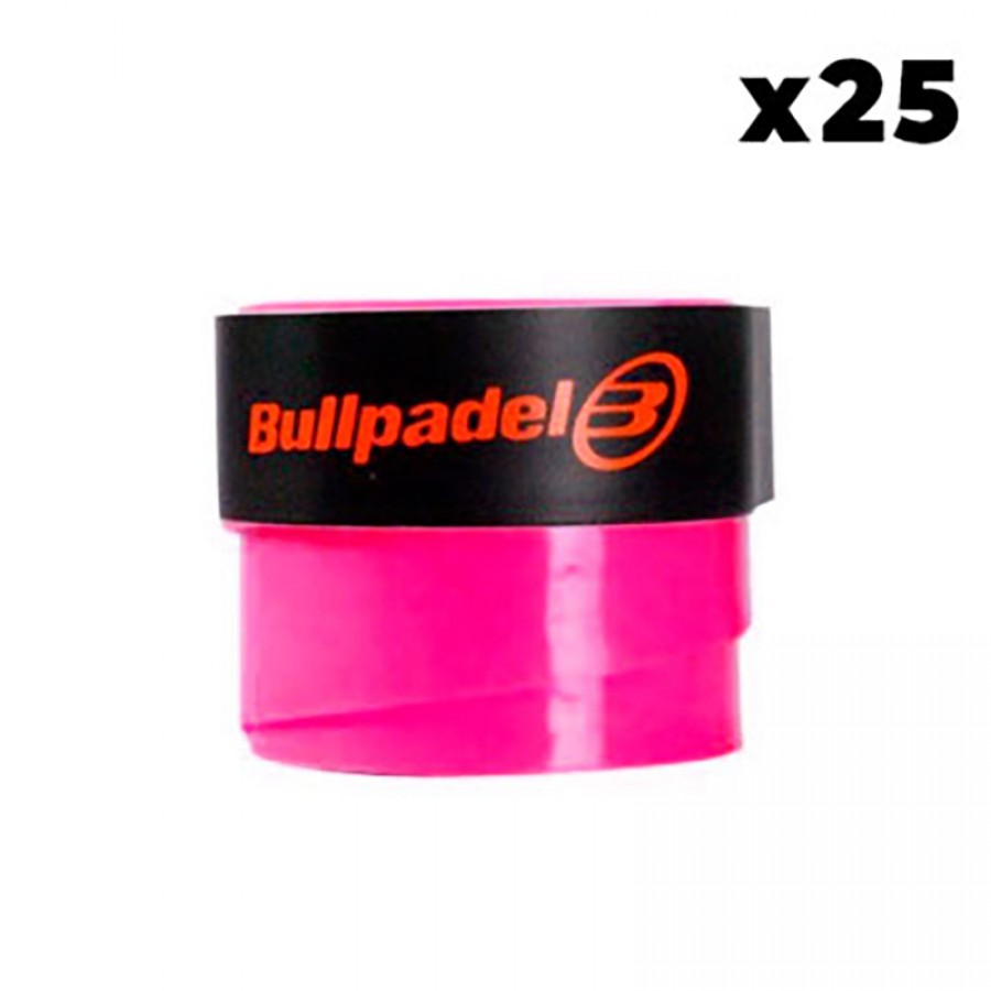 Bullpadel Plain Pink Overgrips 25 Units  Offer + Cheap