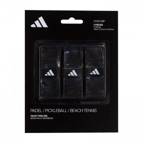 Overgrips Adidas Tacky Feeling Black 3 Unidades Overgrips Adidas Tacky Feeling Black 3 Unidades