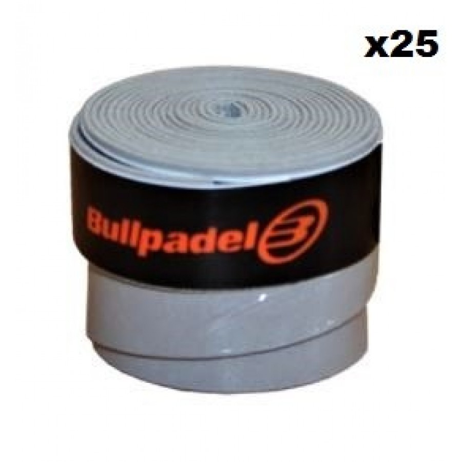 Overgrips Bullpadel Plain White 25 Units - Barata Oferta Outlet