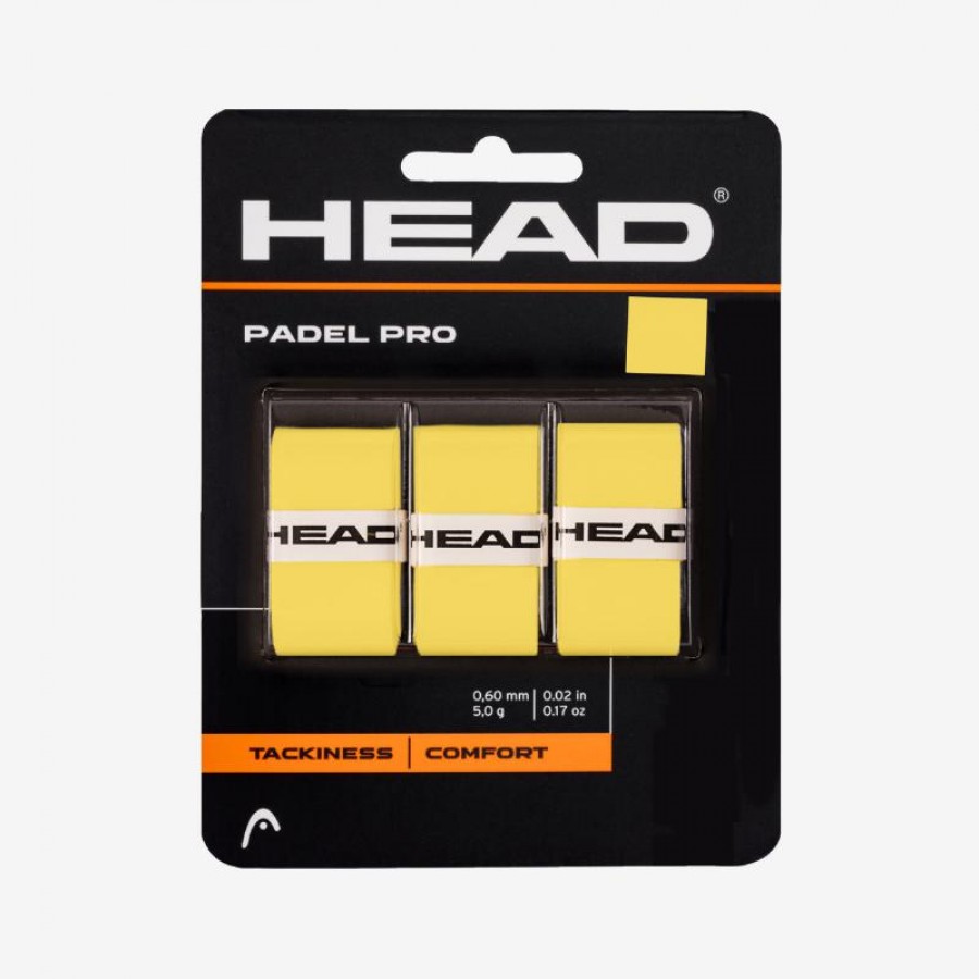 Overgrips Head Padel Pro Yellow 3 unites