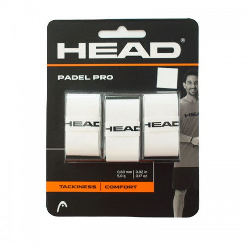 Overgrips Head Padel Pro White 3 Unidades Overgrips Head Padel Pro White 3 Unidades