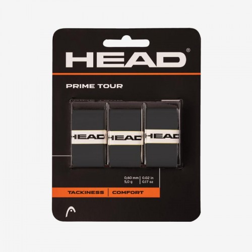 Overgrips Head Prime Tour Preto 3 Unidades Overgrips Head Prime Tour Preto 3 Unidades