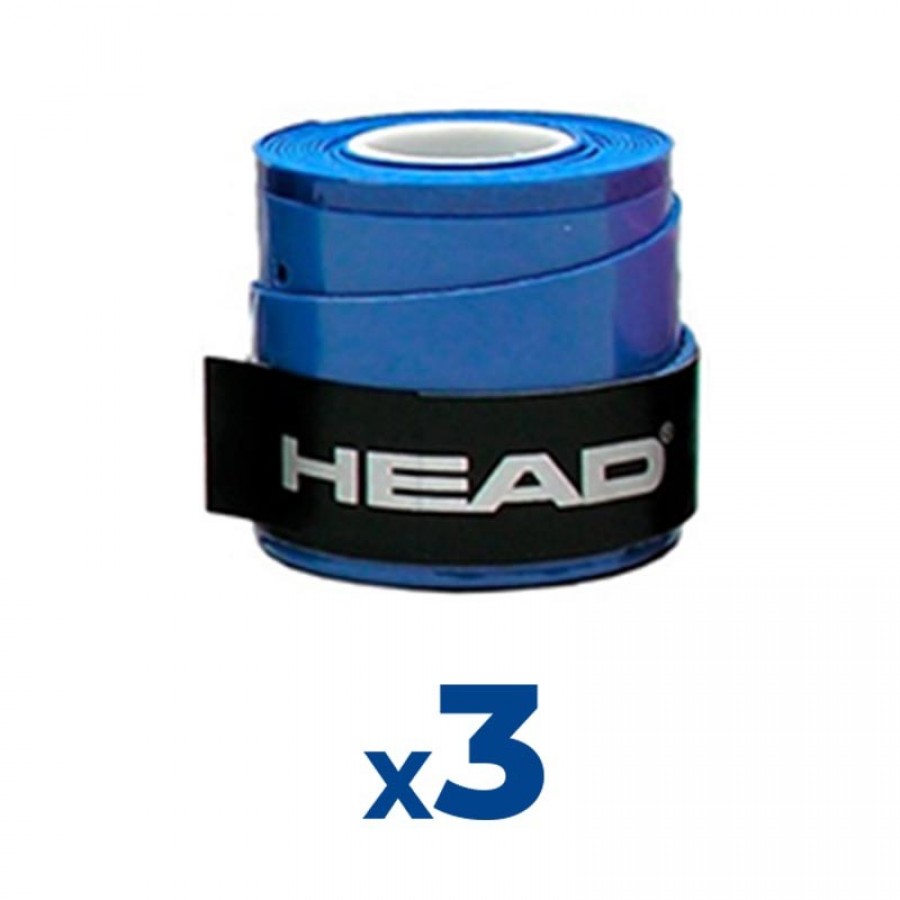 Overgrips Head Xtreme Soft Blue 3 Units - Barata Oferta Outlet
