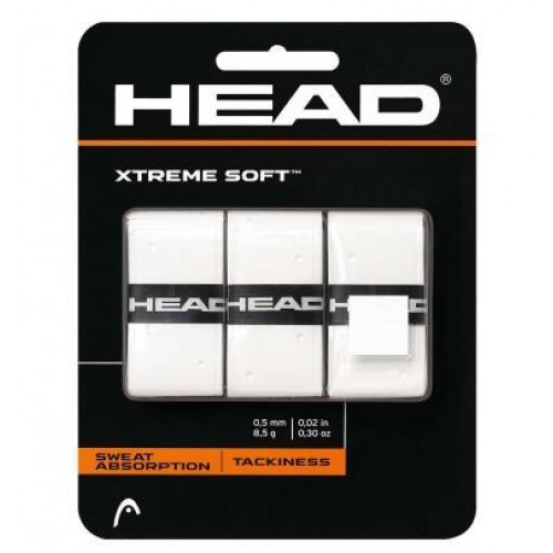 OVERGRIPS PADEL Cabeca Xtreme Soft 3 Unidades Brancas OVERGRIPS PADEL Cabeca Xtreme Soft 3 Unidades Brancas