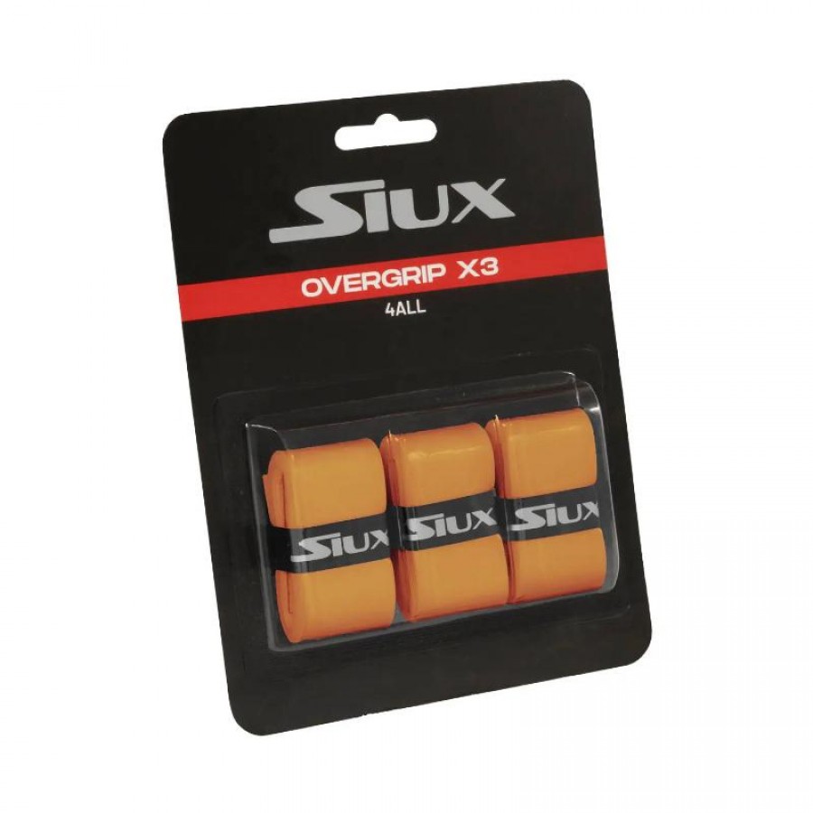 Overgrips Siux For All Naranja 3 Unidades  Oferta + Barato