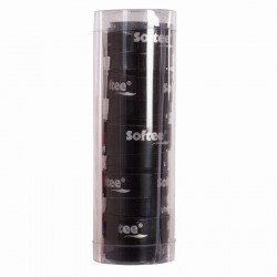 Softee Tech Smooth Black Overgrips 5 unités