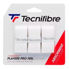 Overgrips Tecnifibre Players Pro Feel Blanco 3 Unidades