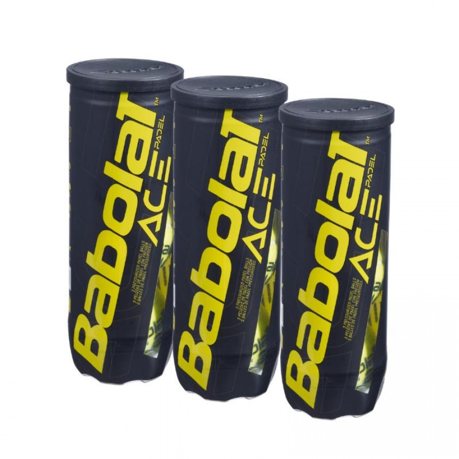 Confezione da 3 bottiglie di Palline da Padel Babolat Ace