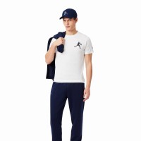 Pack Lacoste Novak Djokovic White T-Shirt and Navy Cap  Offer + Cheap