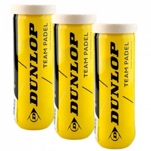 Pack de 3 bidons de balle Denlop Team Pack de 3 bidons de balle Denlop Team