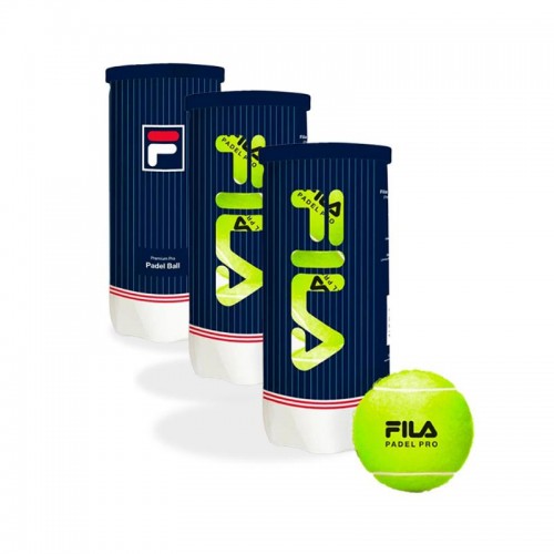 Pack de 3 Canettes de Balles Fila Padel Premium Pro Pack de 3 Canettes de Balles Fila Padel Premium Pro
