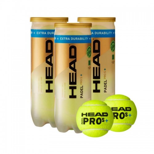 Lot de 3 Canettes Head Padel Pro S + Ball Lot de 3 Canettes Head Padel Pro S + Ball