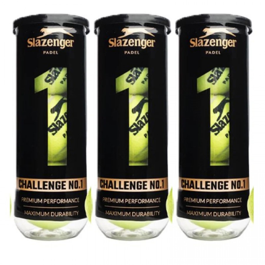 Pack de 3 Botes de Pelotas Slazenger Challenge 1  Oferta + Barato