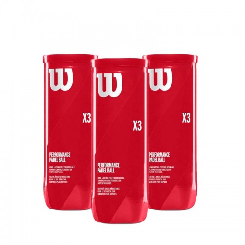 Confezione da 3 lattine Wilson X3 Ball Confezione da 3 lattine Wilson X3 Ball