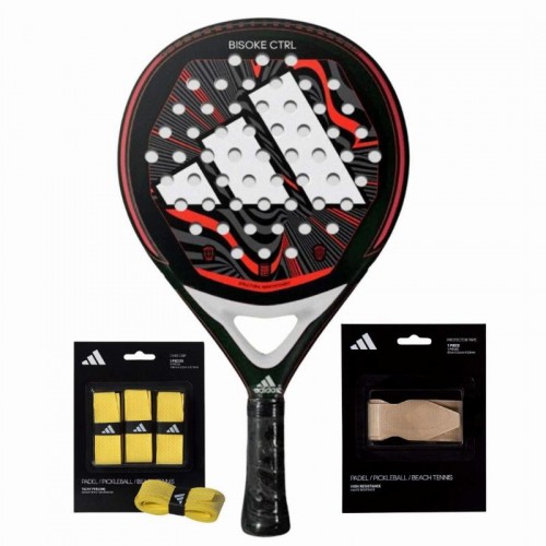 Adidas Bisoke Control 2024 Pack de raquettes avec surgrips et protecteur Adidas Bisoke Control 2024 Pack de raquettes avec surgrips et protecteur
