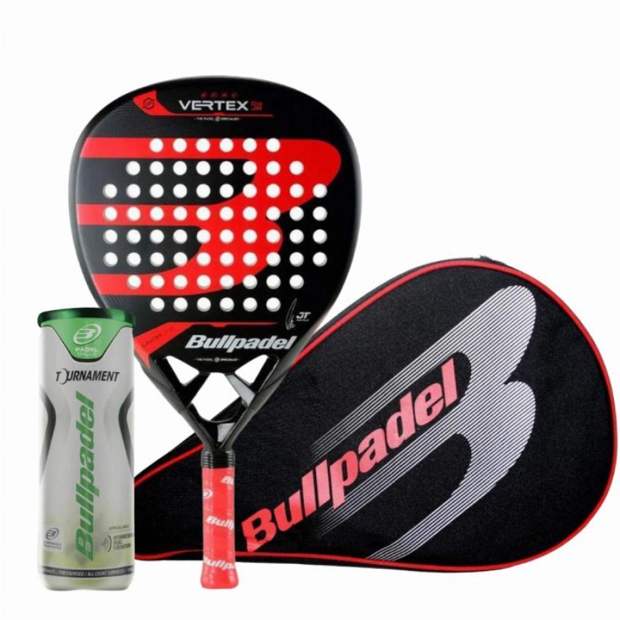 Pack Bullpadel Tello Vertex 04 Junior 2024 Racket with Case and Balls  Offer + Cheap