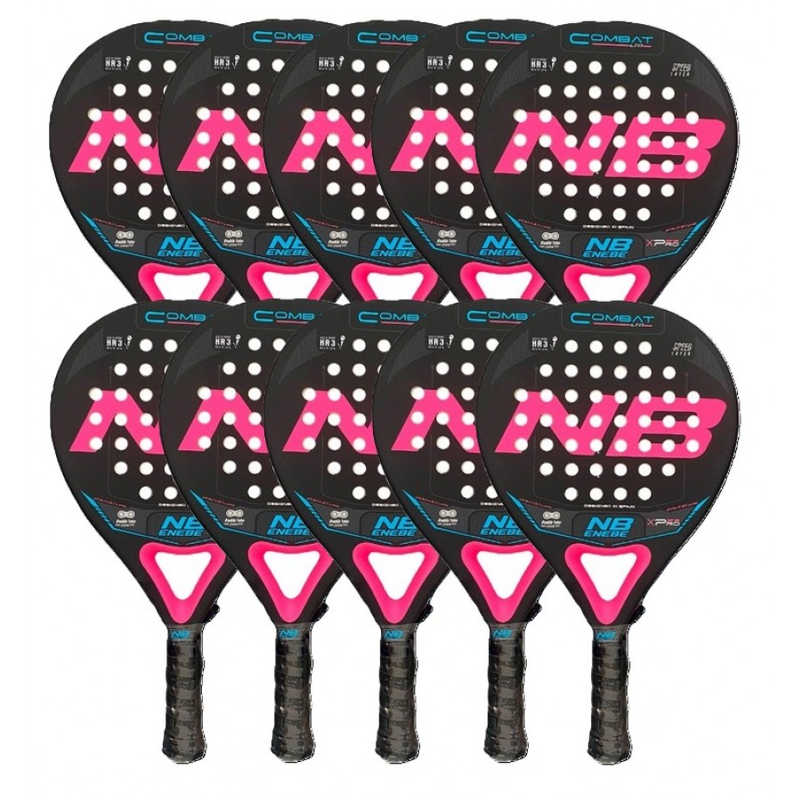 Pack Pala Enebe Combat Rosa x10  Oferta + Barato