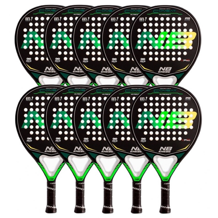 Pack Enebe Combat Green Yellow Paddle x10  Offer + Cheap