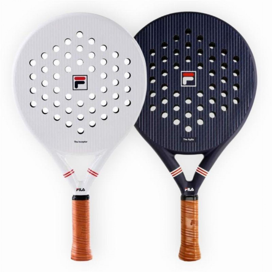 Pack Pala Fila The Inceptor Blanco y Pala Fila The Agilis Azul  Oferta + Barato