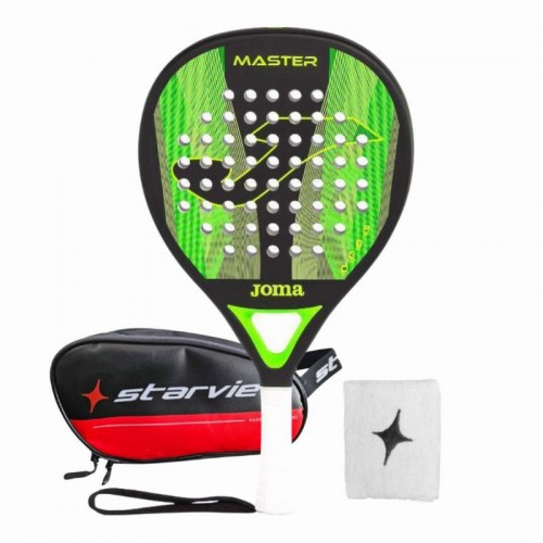 Joma Master Noir Vert Pelle Fluor Pack avec Trousse de Toilette et Bracelet Joma Master Noir Vert Pelle Fluor Pack avec Trousse de Toilette et Bracelet