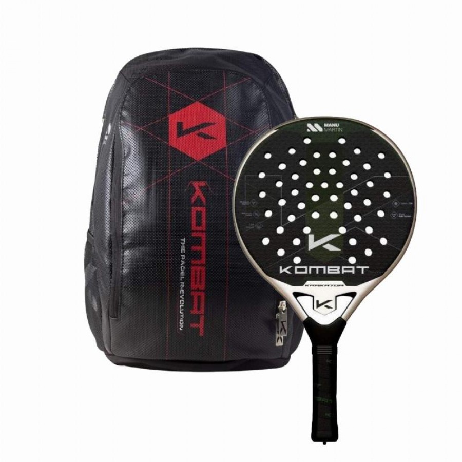 Manu Martin Krakatoa Kombat Pá e Mochila Vermelha  Oferta + Barato