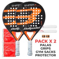 Pack Palas Bullpadel Sniper Orange X2